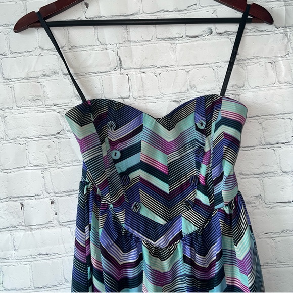 Billabong Green, Blue & Purple Sleeveless dress size M - Picture 5 of 14